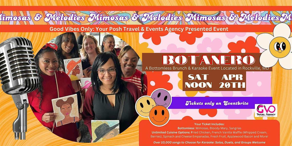 Mimosas & Melodies Karaoke, Brunch (Bottomless) and Optional Sip n