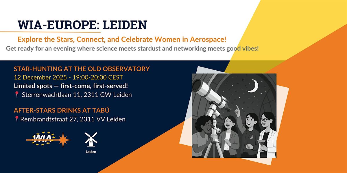 WIA-E Leiden: Guided Tour Old Observatory Leiden and After-Stars Drinks, 12 December | Event in Leiden | AllEvents