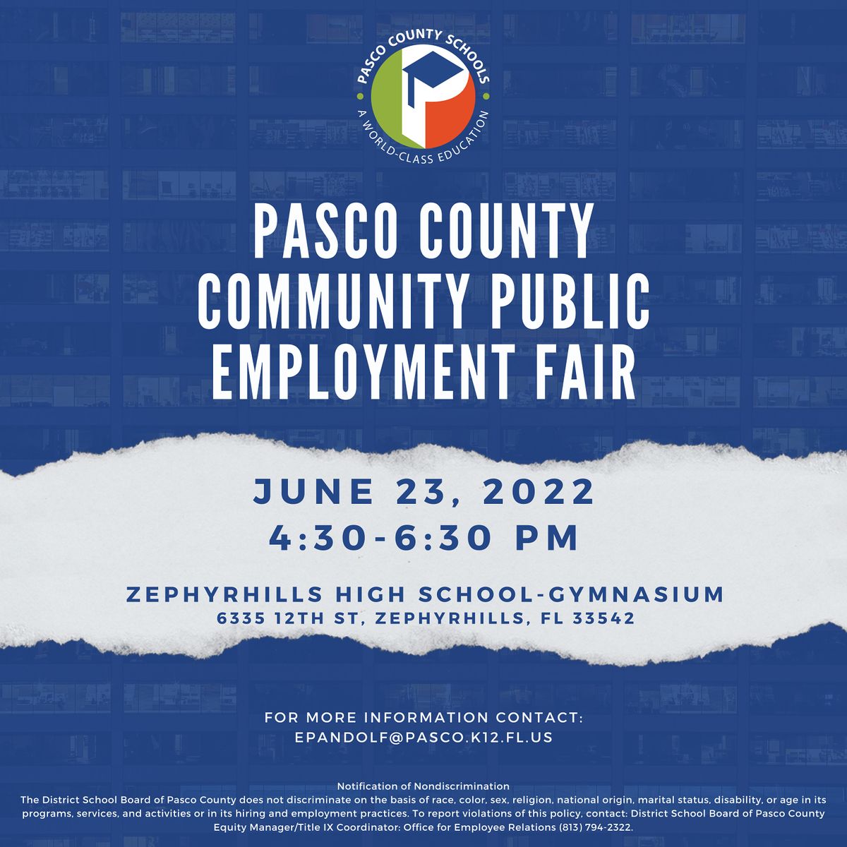 Community Public Employment Fair Hosted By Pasco County Schools community-public-employment-fair-hosted-by-pasco-county-schools