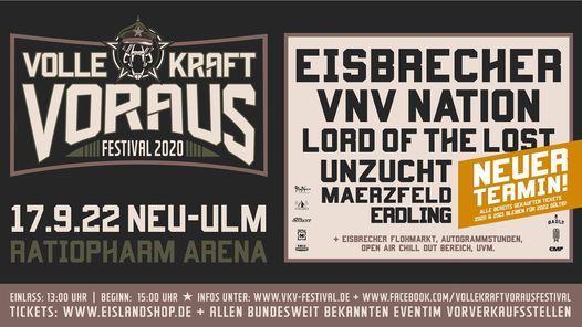 Volle Kraft Voraus Festival 2020->2021->2022 (Official), Ratiopharm Arena, Ulm, September 17 2022 | Allevents.in