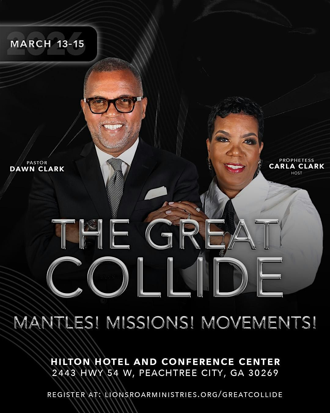 The Great Collide: Mantles! Missions! Movements!, 13 March | Event in Peachtree City | AllEvents