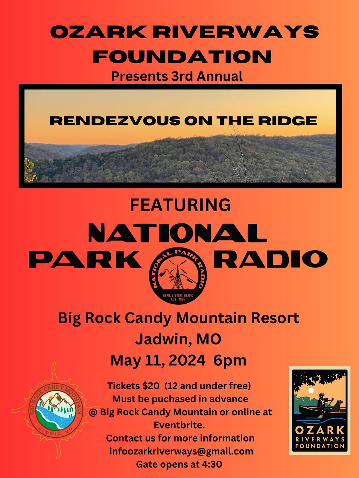 3rd Annual Rendezvous on the Ridge Concert, Big Rock Candy Mountain