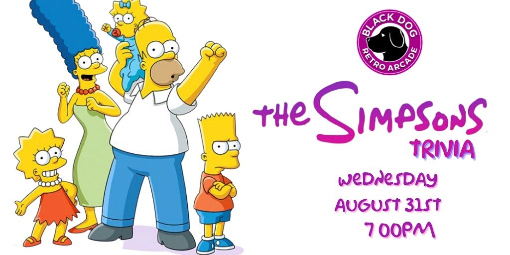 The Simpsons Trivia Black Dog Arcade Black Dog Retro Arcade 