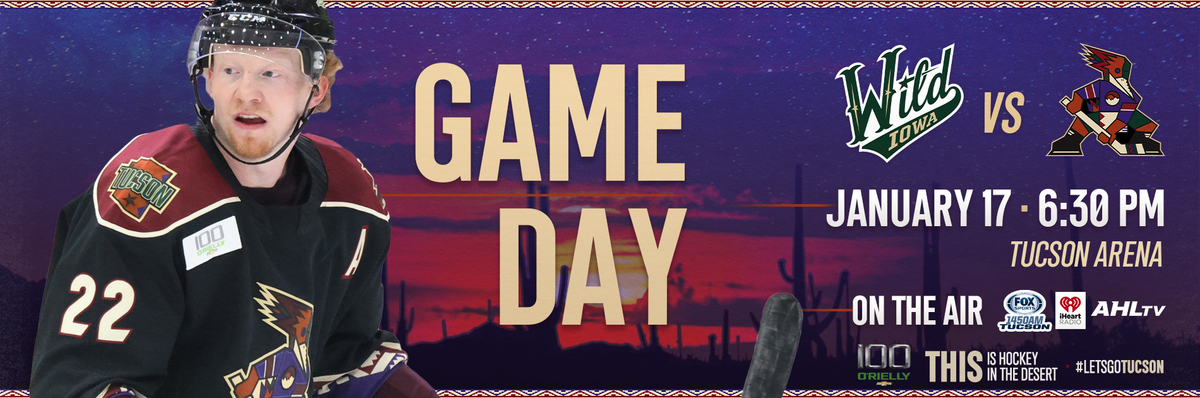 Iowa Wild at Tucson Roadrunners at Tucson Arena, 9 January | Event in Tucson | AllEvents