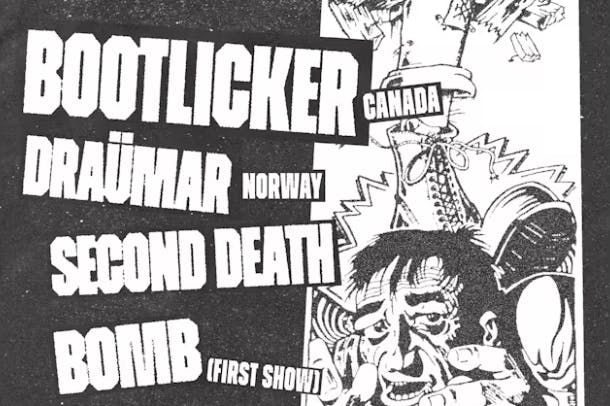 Bootlicker + Draümar + Second Death + Bomb, 23 August | Event in Brighton | AllEvents
