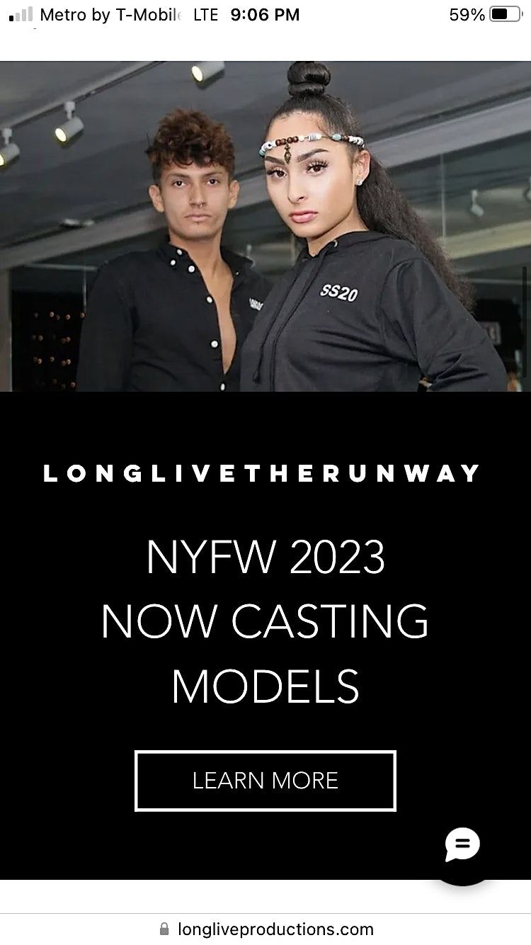 LonglivetheRunway SS23 NYFW Casting Call!, THE ROSE, Manhattan