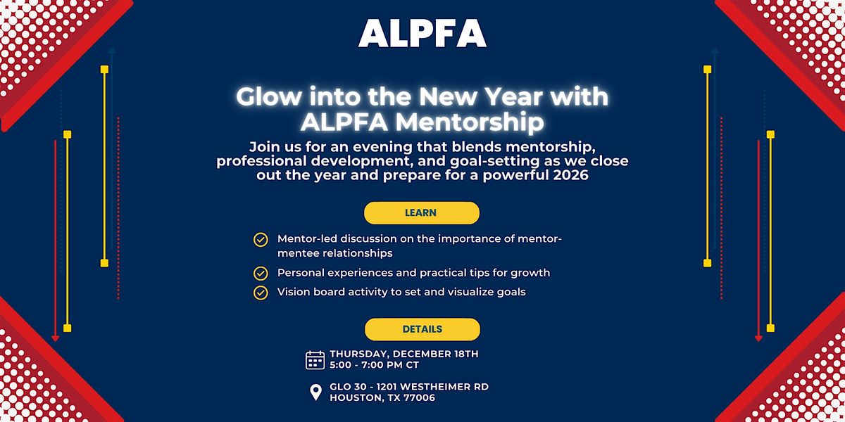 Glow into the New Year with ALPFA, 18 December | Event in Houston | AllEvents