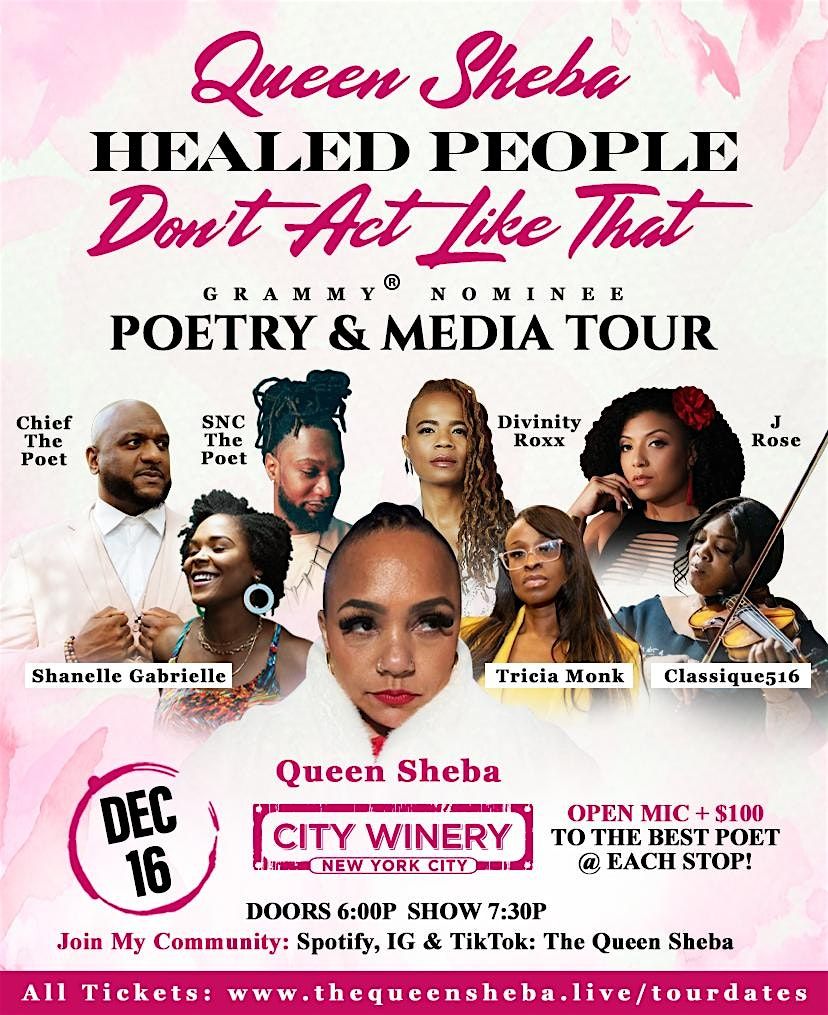 City Winery NYC Pier 57 Presents:Queen Sheba & Divinity Roxx Tues Dec 16th, 16 December | Event in New York