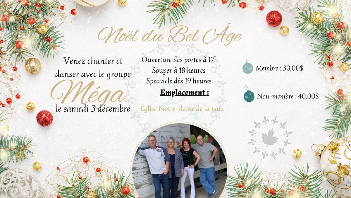 Noël du Bel Âge, Paroisse NotreDame De La Paix, Timmins, December 3