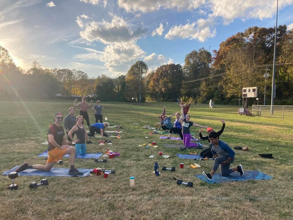 Free Community Workout + Run, Hominy Creek River Park, Asheville, 21