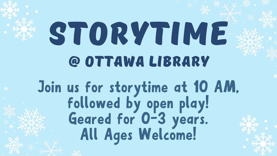 Ottawa Library Thursday Storytime, Ottawa Library Kansas, 4 January