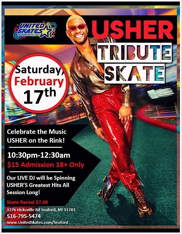 Usher Tribute Skate Party, United Skates of America Roller Skating