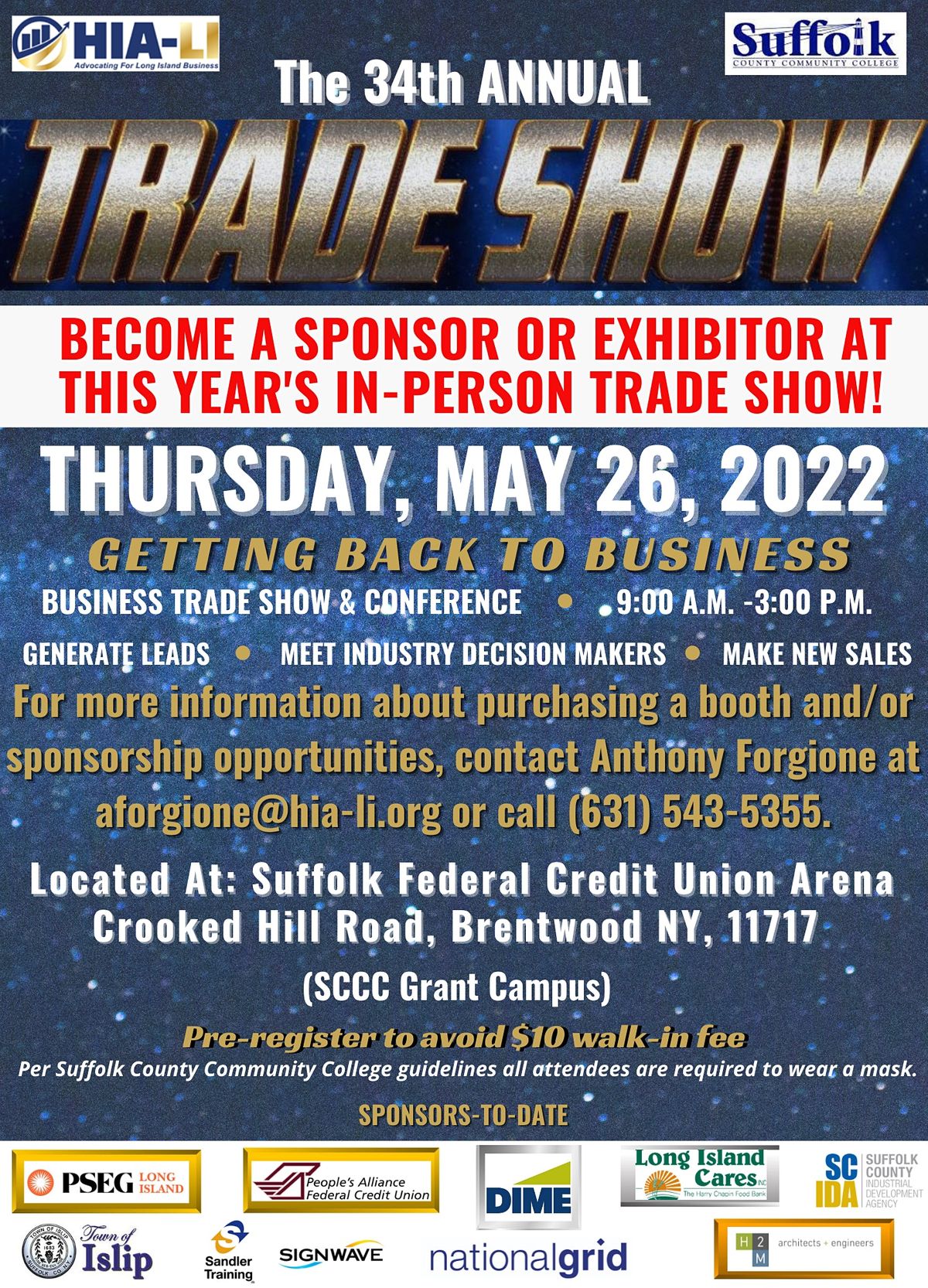 Lhm 34th Annual Christmas Concert 2022 Hia-Li 34Th Annual Trade Show And Conference, Suffolk County Community  College Grant Campus, Brentwood, May 26 2022 | Allevents.in