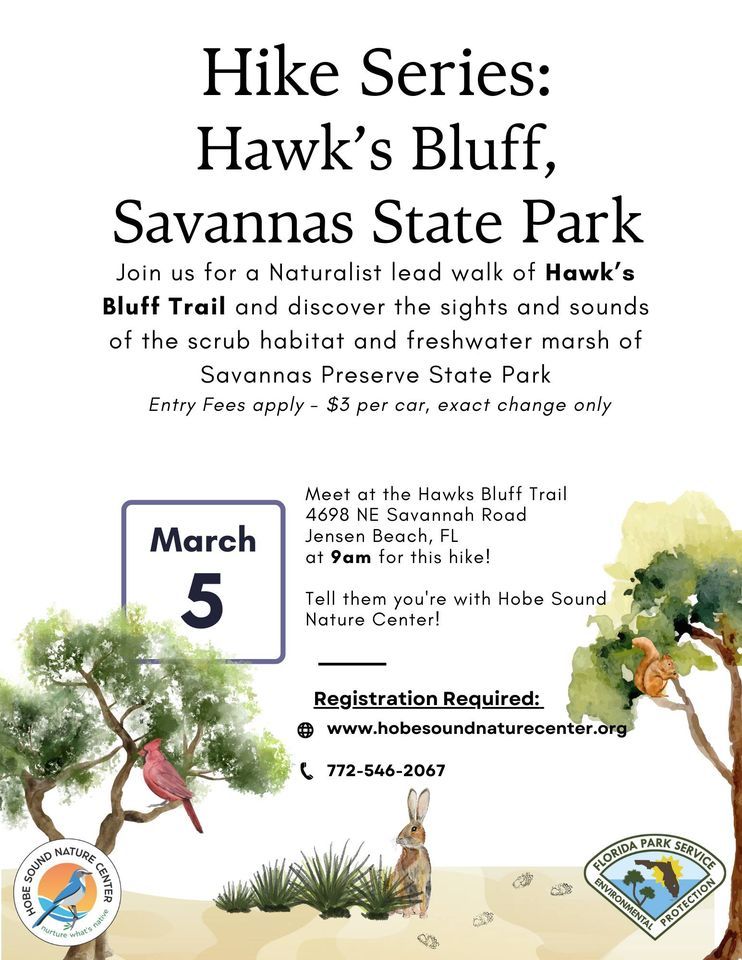 Guided Nature Walk at Hawks Bluff, Savannas State Park, Hawks Bluff