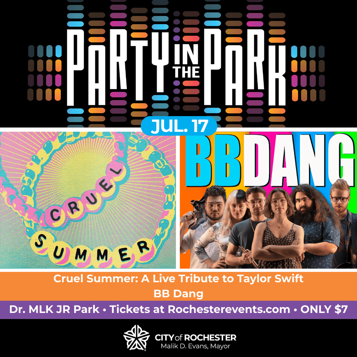 Cruel Summer at Martin Luther King Jr. Memorial Park at Manhattan Square, 17 July | Event in Rochester | AllEvents