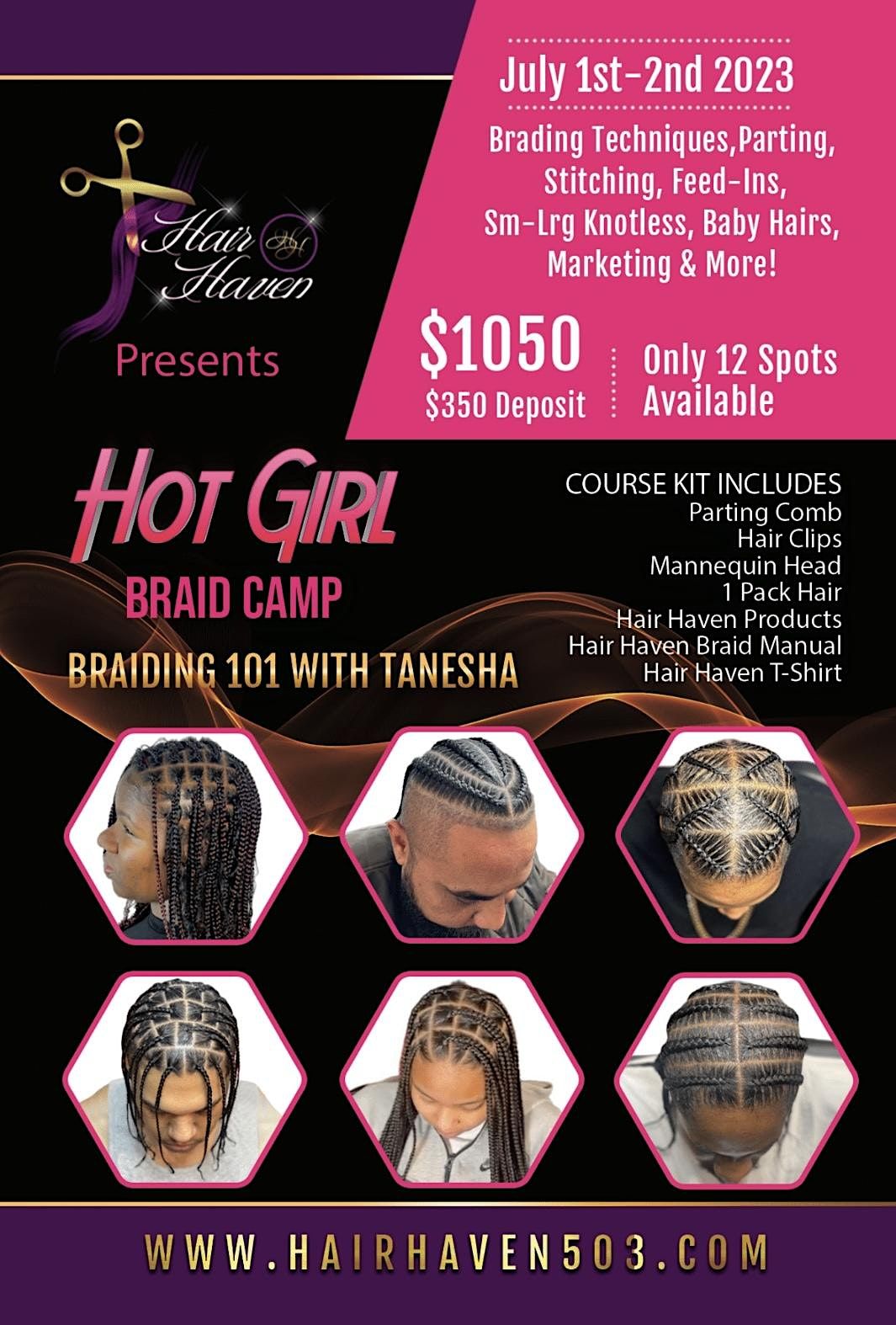 Hot Girl Braid Camp, Hair Haven, Gresham, 1 July 2023 AllEvents.in