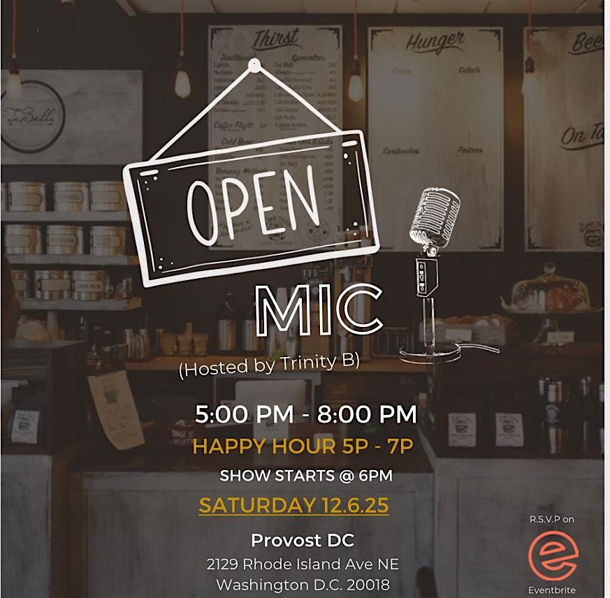 Pro Voices Open Mic @ Provost DC (Holiday Edition), 6 December | Event in Washington | AllEvents