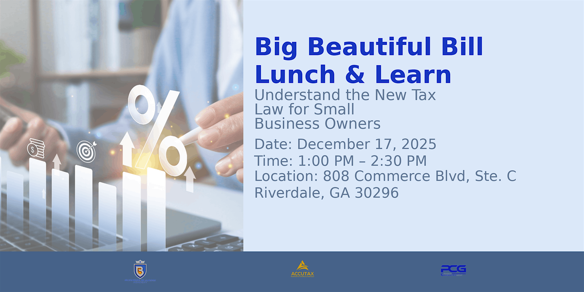 Workshop:  Understanding the New Tax Bill (The Big Beautiful Bill), 17 December | Event in Riverdale | AllEvents