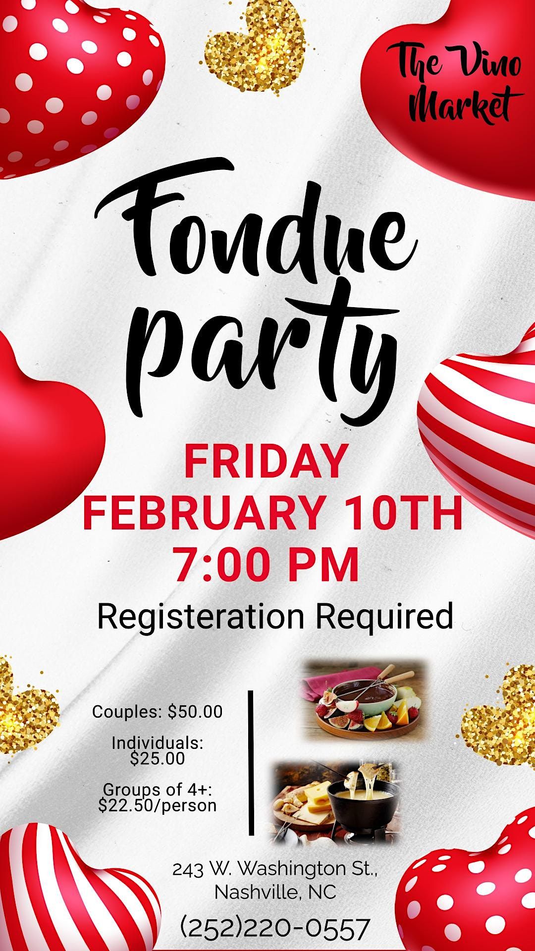 Fondue Party, The Vino Market, Nashville, February 10 2023 AllEvents.in