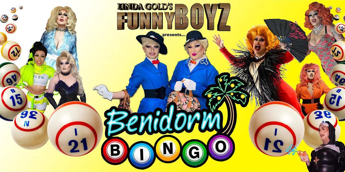 FunnyBoyz Liverpool Benidorm Bingo hosted by RuPauls Drag Race queens