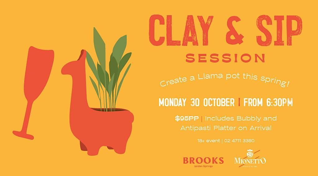 Clay & Sip Session Jordan Springs, Brooks, Jordan Springs, 30 October 2023 AllEvents.in