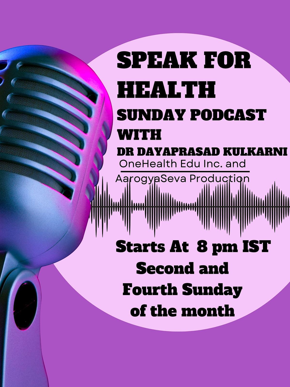 Speak For Health  Season 4 - Vidya Ropana: Chronic Disease self management | Online Event | AllEvents.in
