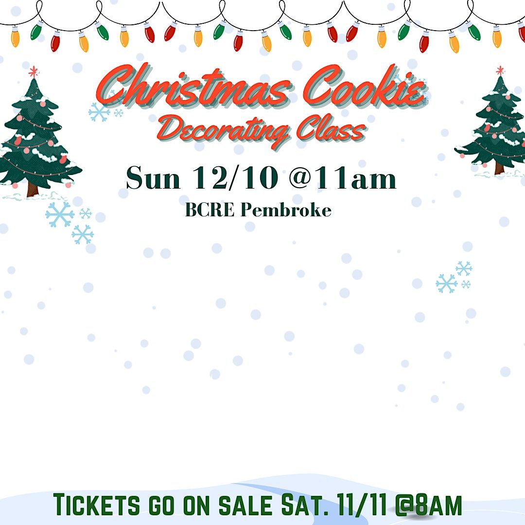 Christmas Cookie Decorating Class, Boston Connect Real Estate
