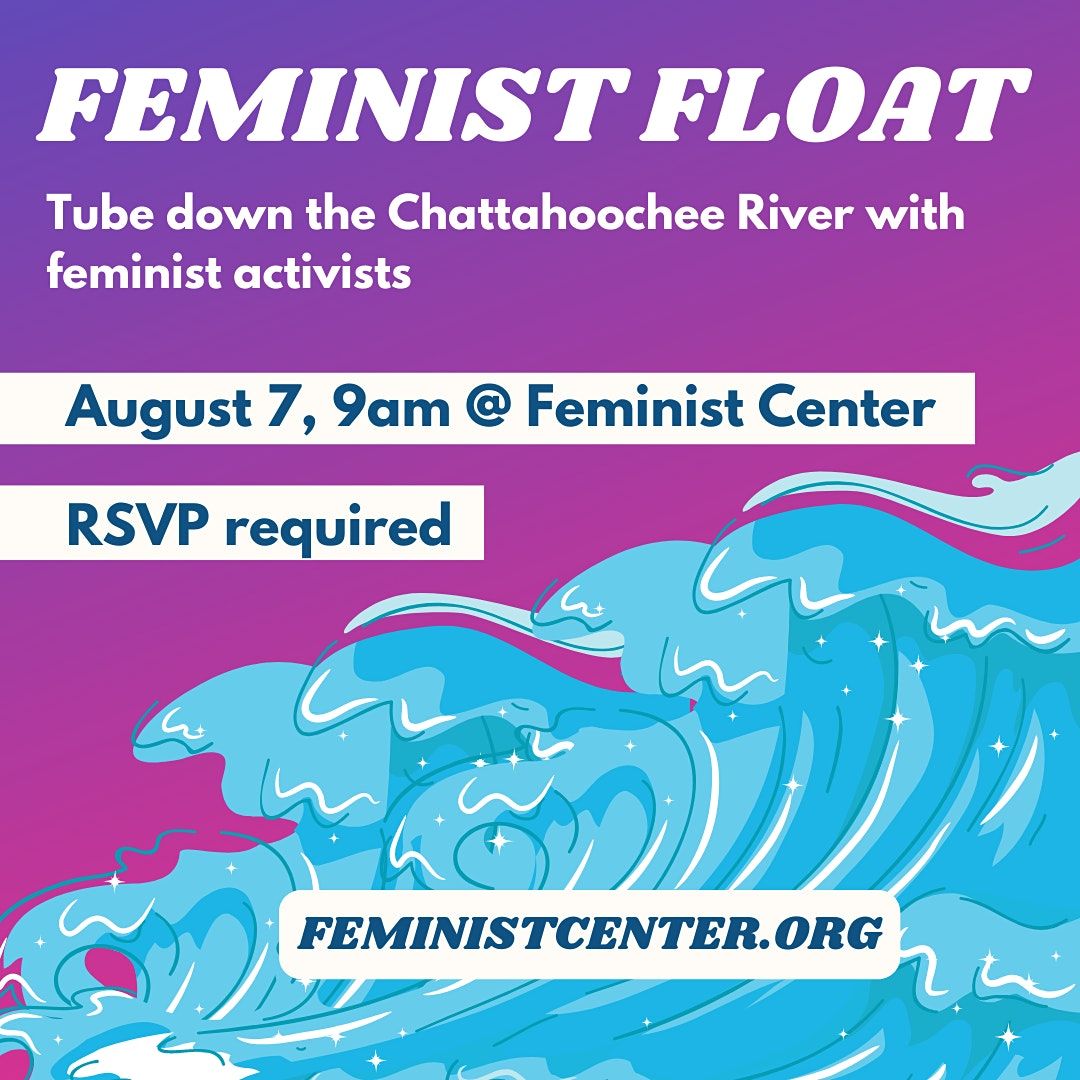 Feminist Float Tube down the Chattahoochee with Feminist Activists