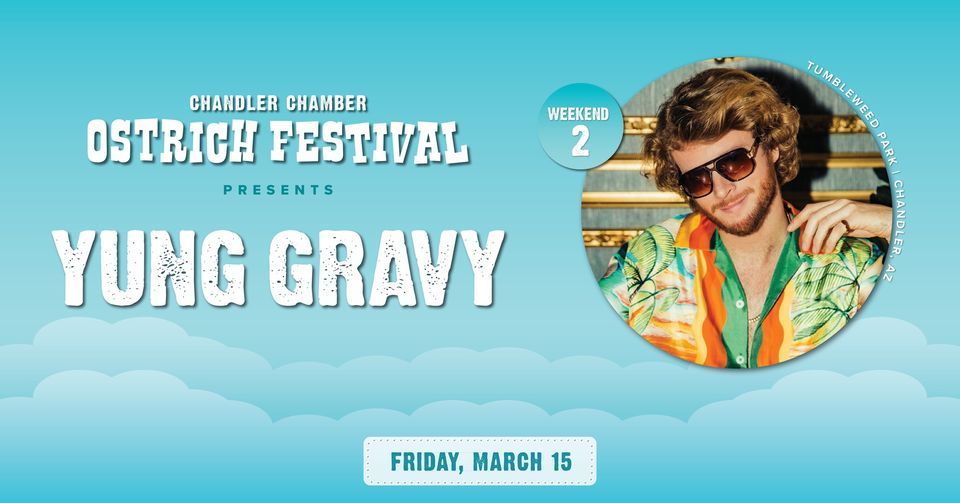 Yung Gravy at Ostrich Festival 2025, Tumbleweed Park, Chandler, March