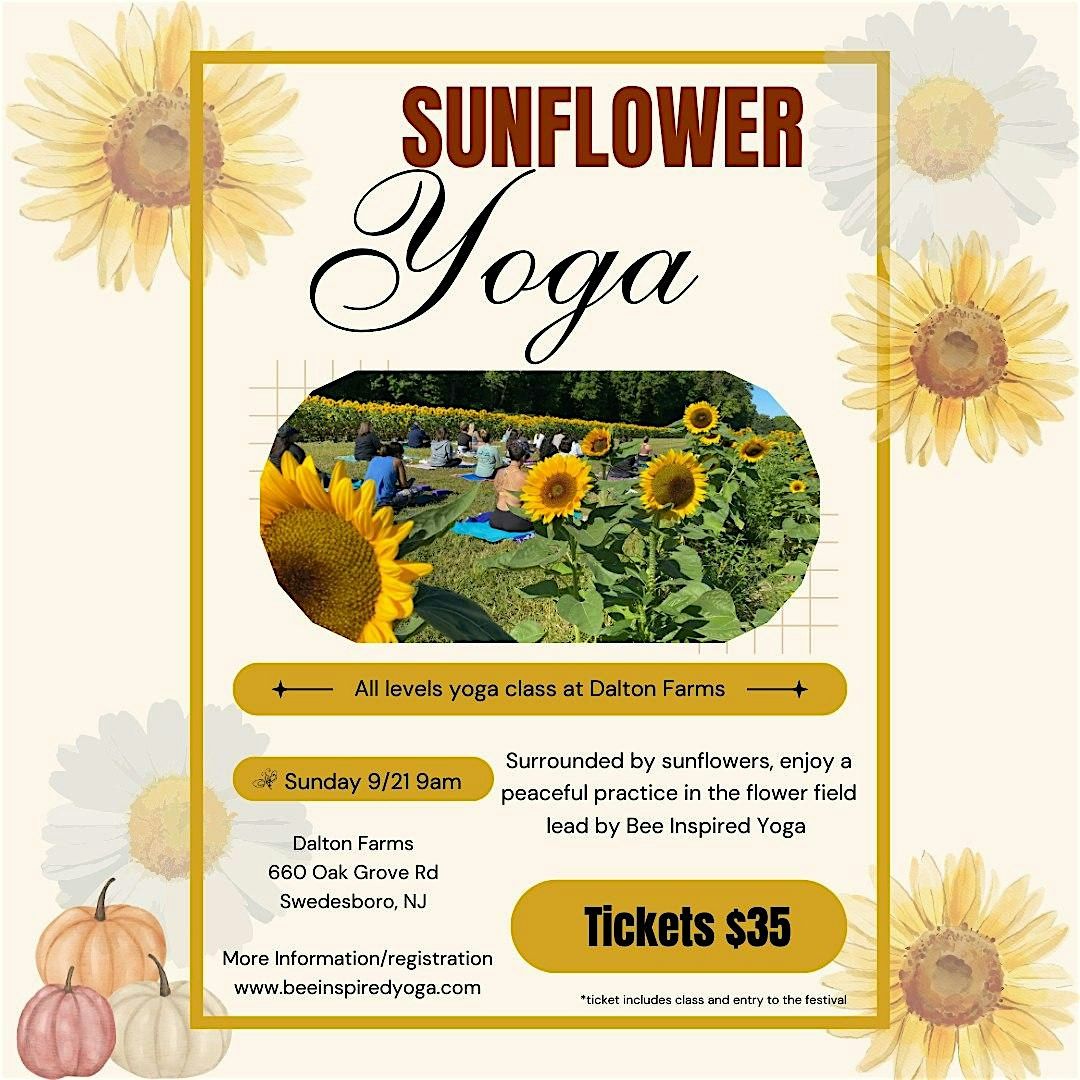 Yoga in the Sunflowers, 21 September | Event in Swedesboro | AllEvents