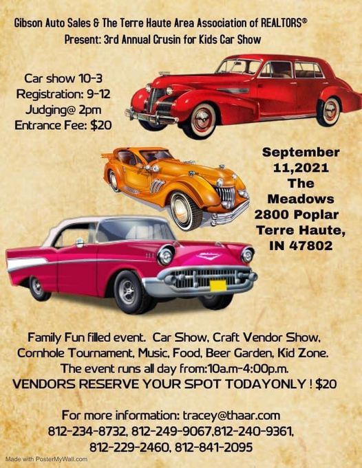 Mullet Over At Cruisin For Kids Car Show Meadows Shoppimg Ctr Terre Haute In 47803 United States September 11 2021 Allevents In