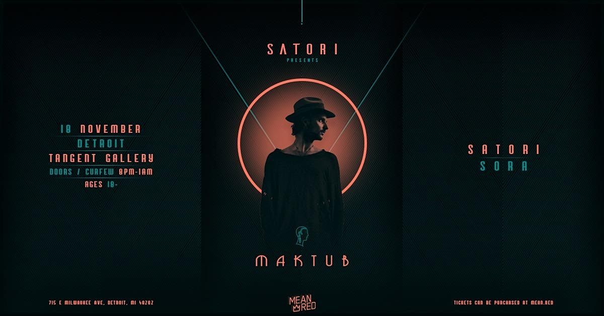 Satori Live Maktub Tour At Tangent Gallery 11 18 Tangent Gallery Hastings Street Ballroom Detroit November 18 To November 19 Allevents In Christmas In Harlem Bpm 2021