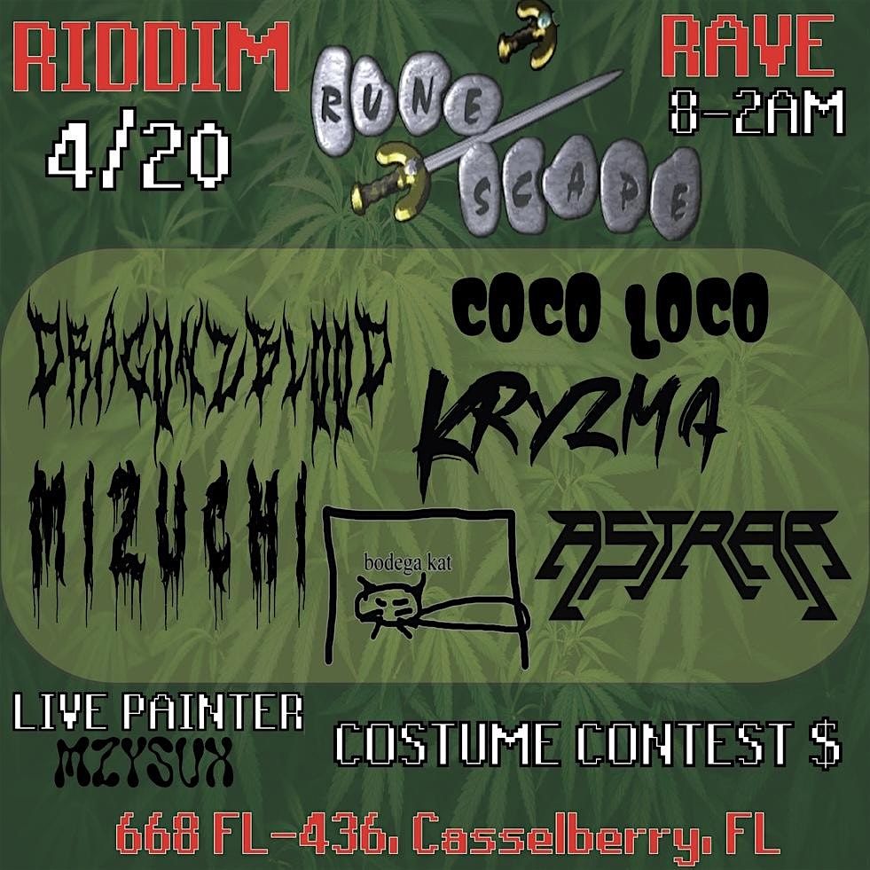 420 RRR (runescape riddim rave), Castle Smoke Shop, Casselberry, 20 ...