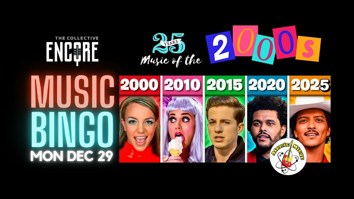 25 Years of Music from the 2000s - Music Bingo Night with Atomic Mingo, 29 December | Event in Columbia | AllEvents