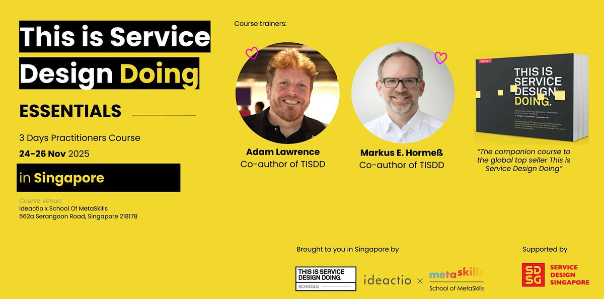 This is Service Design Doing - Essentials | Event in Singapore | AllEvents