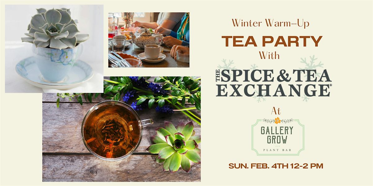 Winter Warm-up Tea Party with Spice and Tea Exchange, Gallery Grow