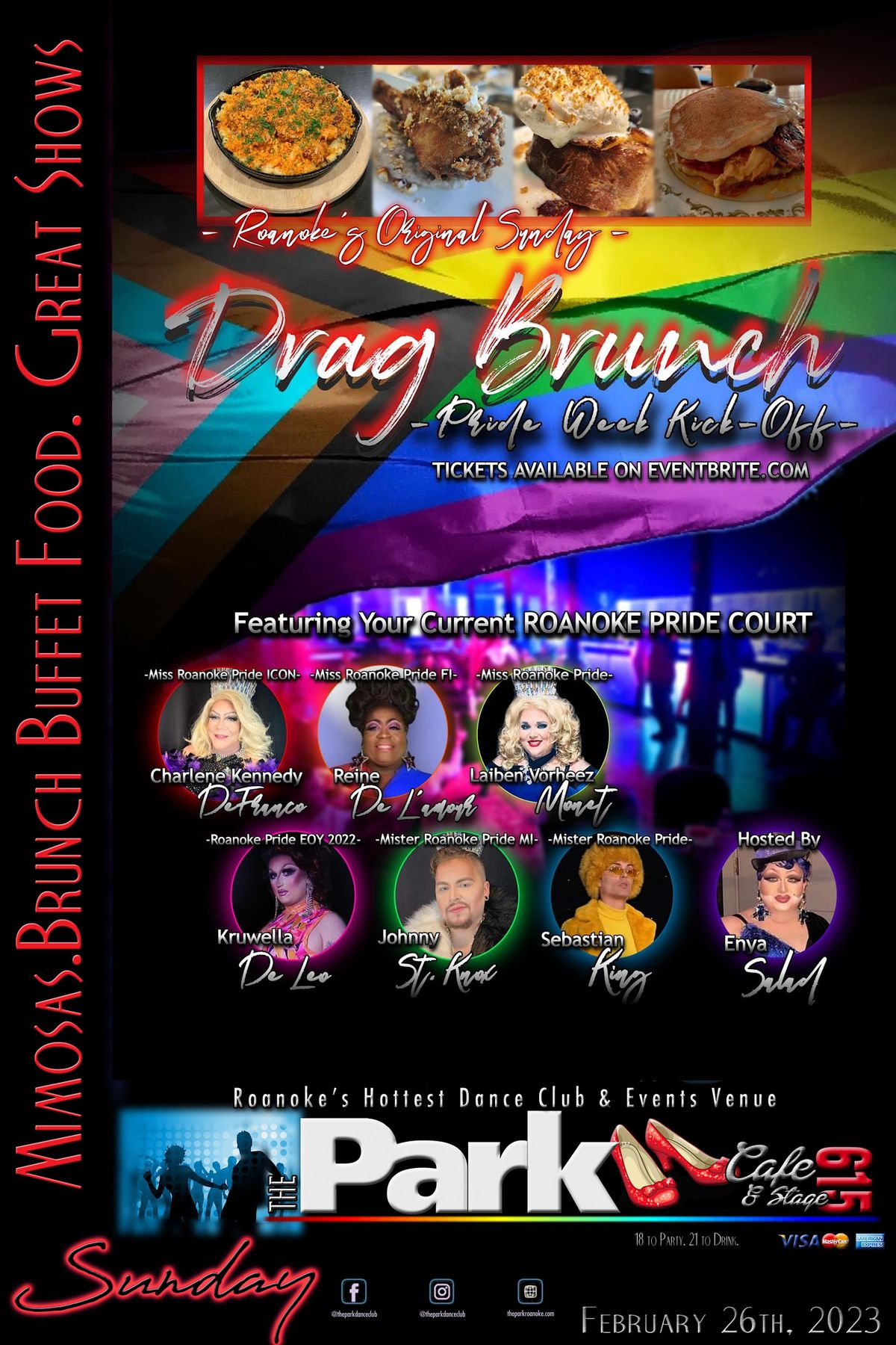 PRIDE Edition of Roanoke Sunday Drag Brunch, The Park, Roanoke, April