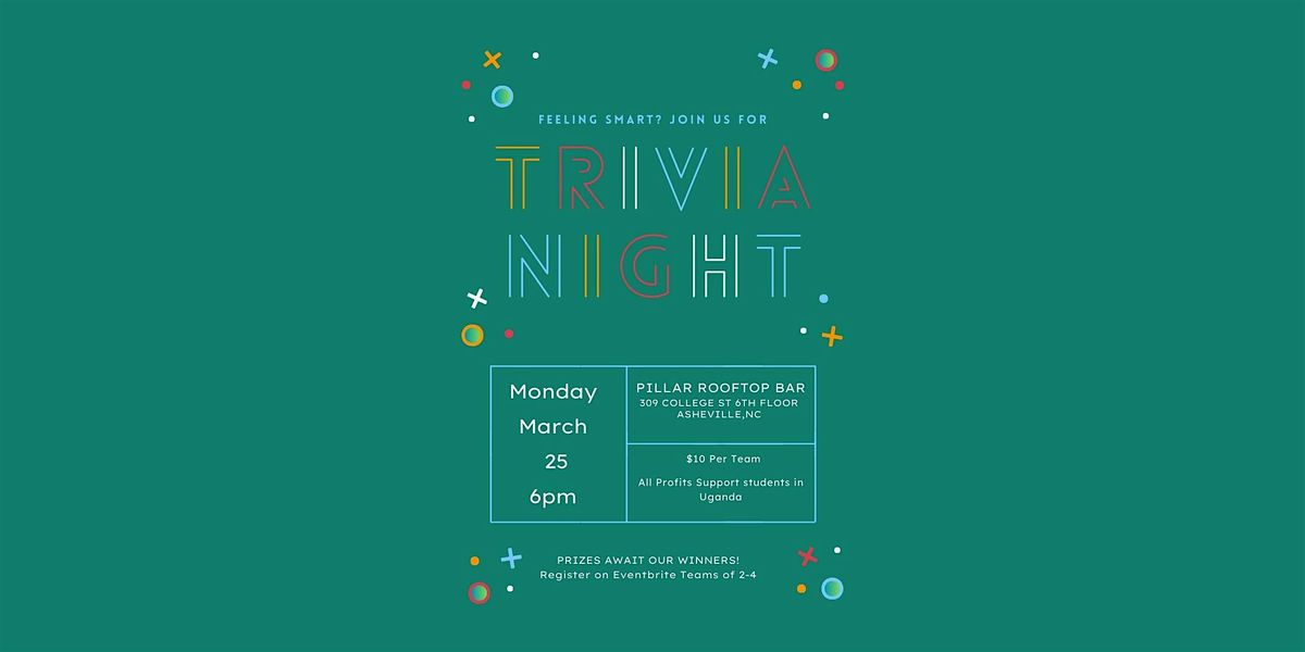 Trivia Night, Pillar Rooftop Bar, Asheville, 25 March 2024 | AllEvents