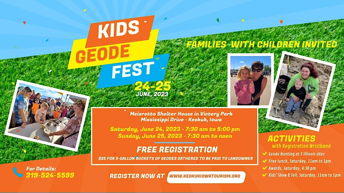 Kids Geode Fest, Victory Park, Keokuk, June 24 to June 25 AllEvents.in