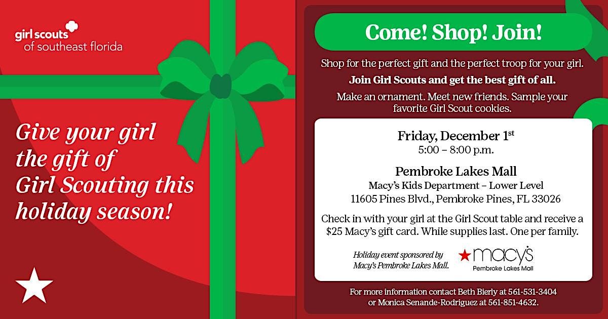 Come! Join! Shop!, Macy's, Pembroke Pines, December 1 2023 AllEvents.in