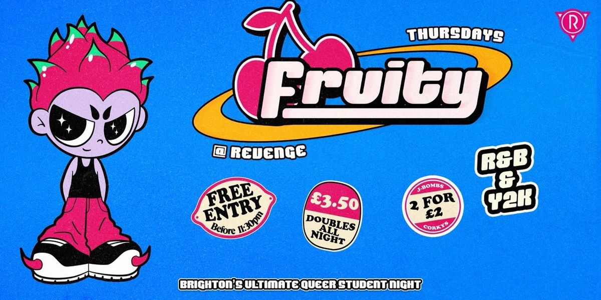 Fruity Thursdays: Freshers Party @ Revenge, 25 September | Event in Brighton | AllEvents