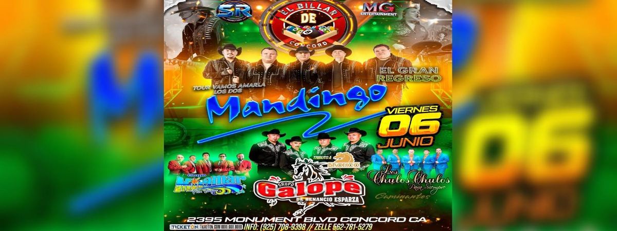 MANDINGO, GRUPO GALOPE & MAS | Event in Concord | AllEvents
