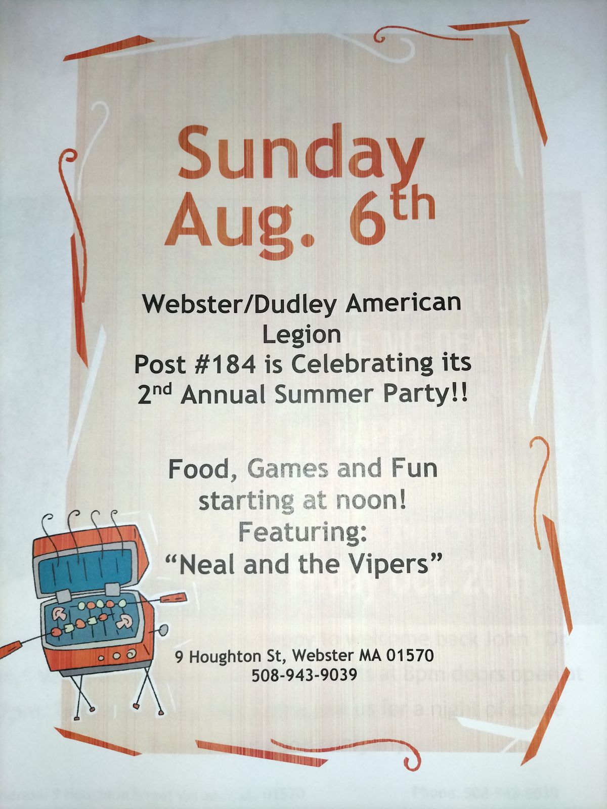 American Legion Annual Summer Party, sterDudley American Legion