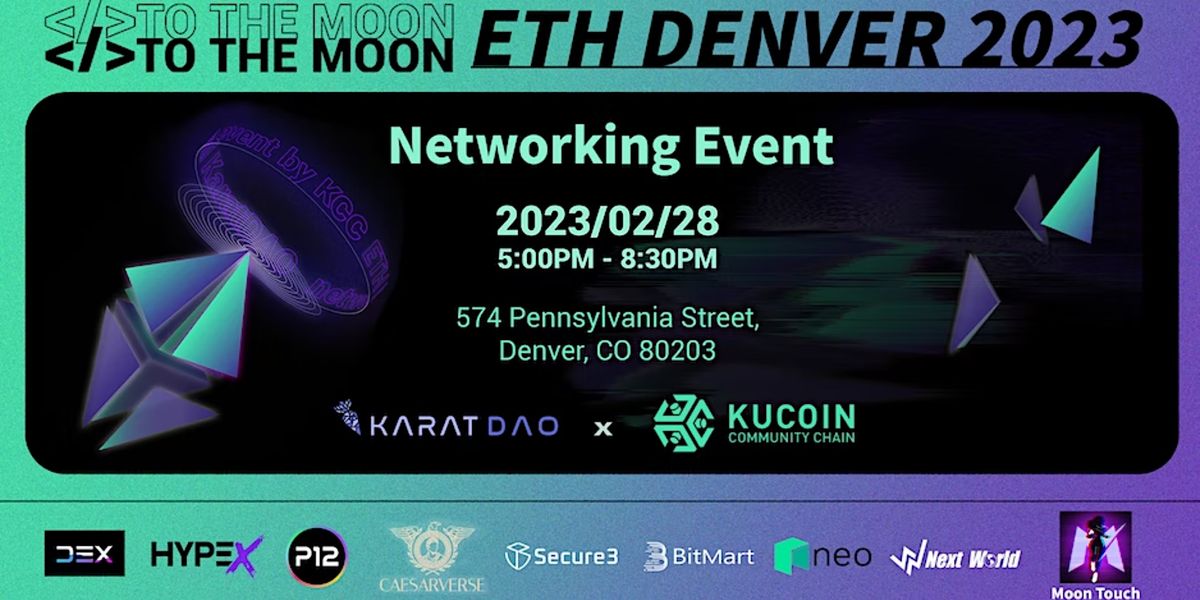 2023 Eth Denver Networking Night, 574 Pennsylvania St, Denver, March 28 2023 AllEvents.in