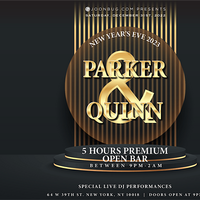 Atlantic eve Parker & Quinn New Years Eve Party 2023, Parker & Quinn, New York, December 31 to January 1