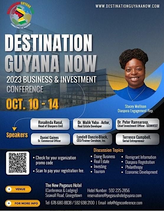 Destination Guyana- 2023 Business & Investment Conference -Oct.10 -14