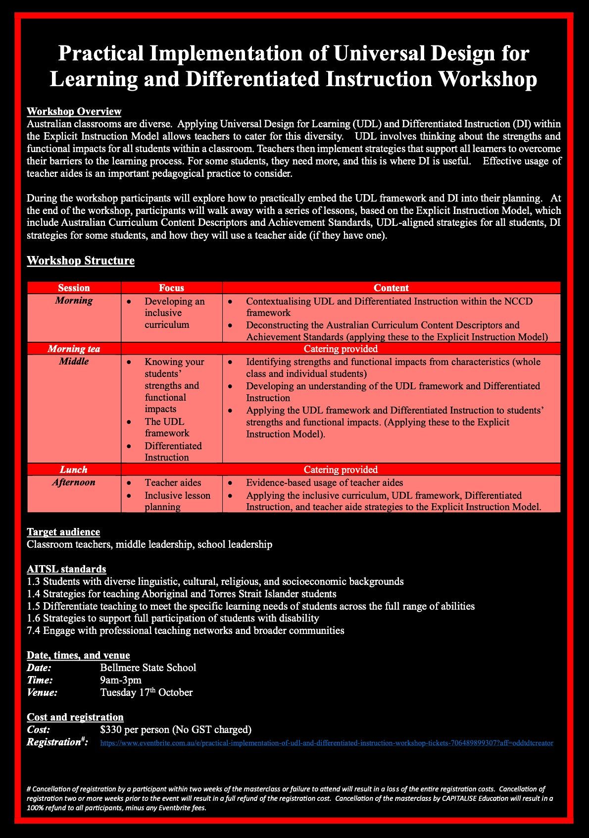 Practical Implementation of UDL and Differentiated Instruction workshop ...