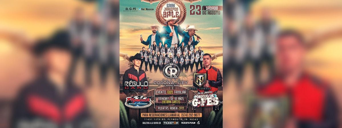 BANDA CORONA DEL REY, REGULO CARO Y MAS, 23 August | Event in Plymouth | AllEvents