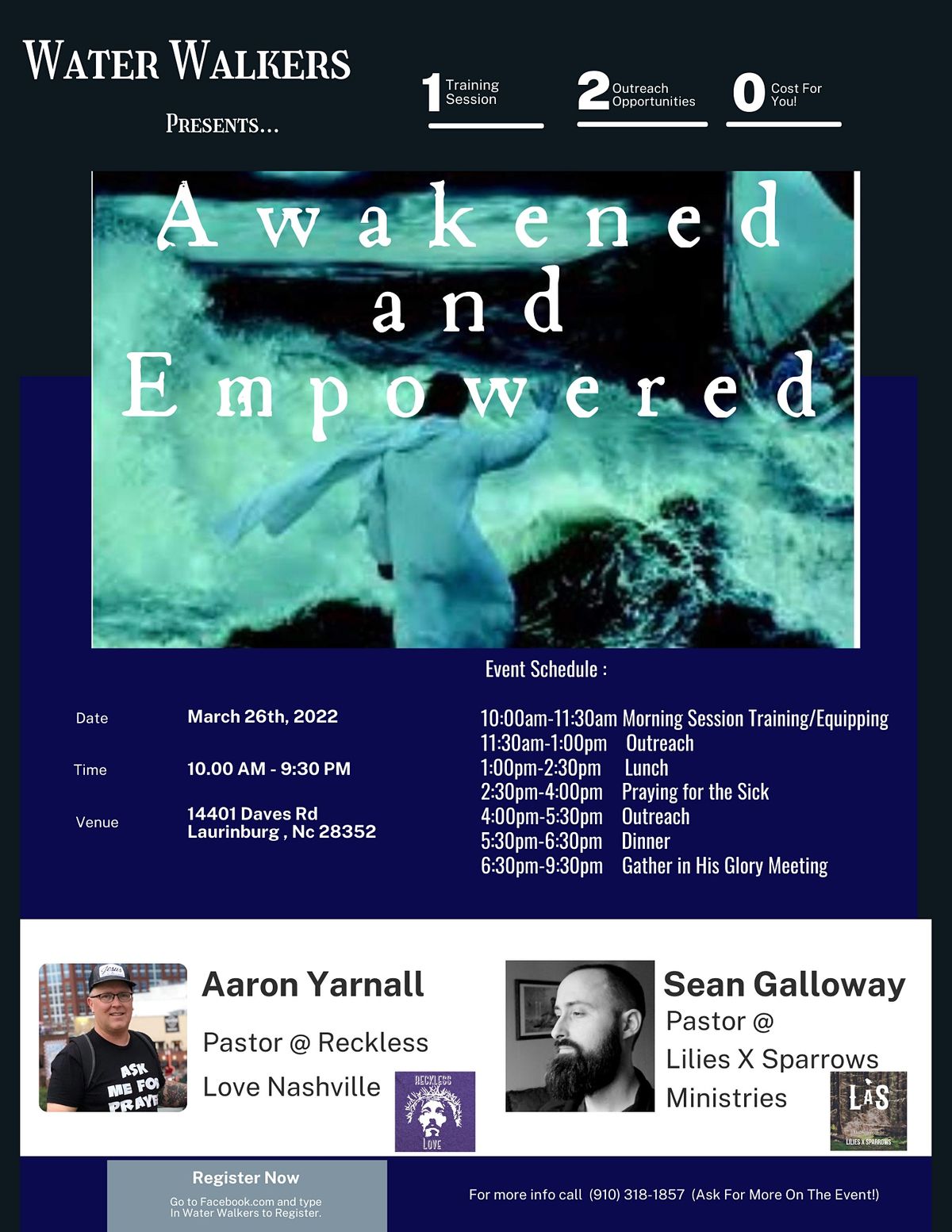 Awakened and Empowered, 14401 Daves Rd, Laurinburg, March 26 2022