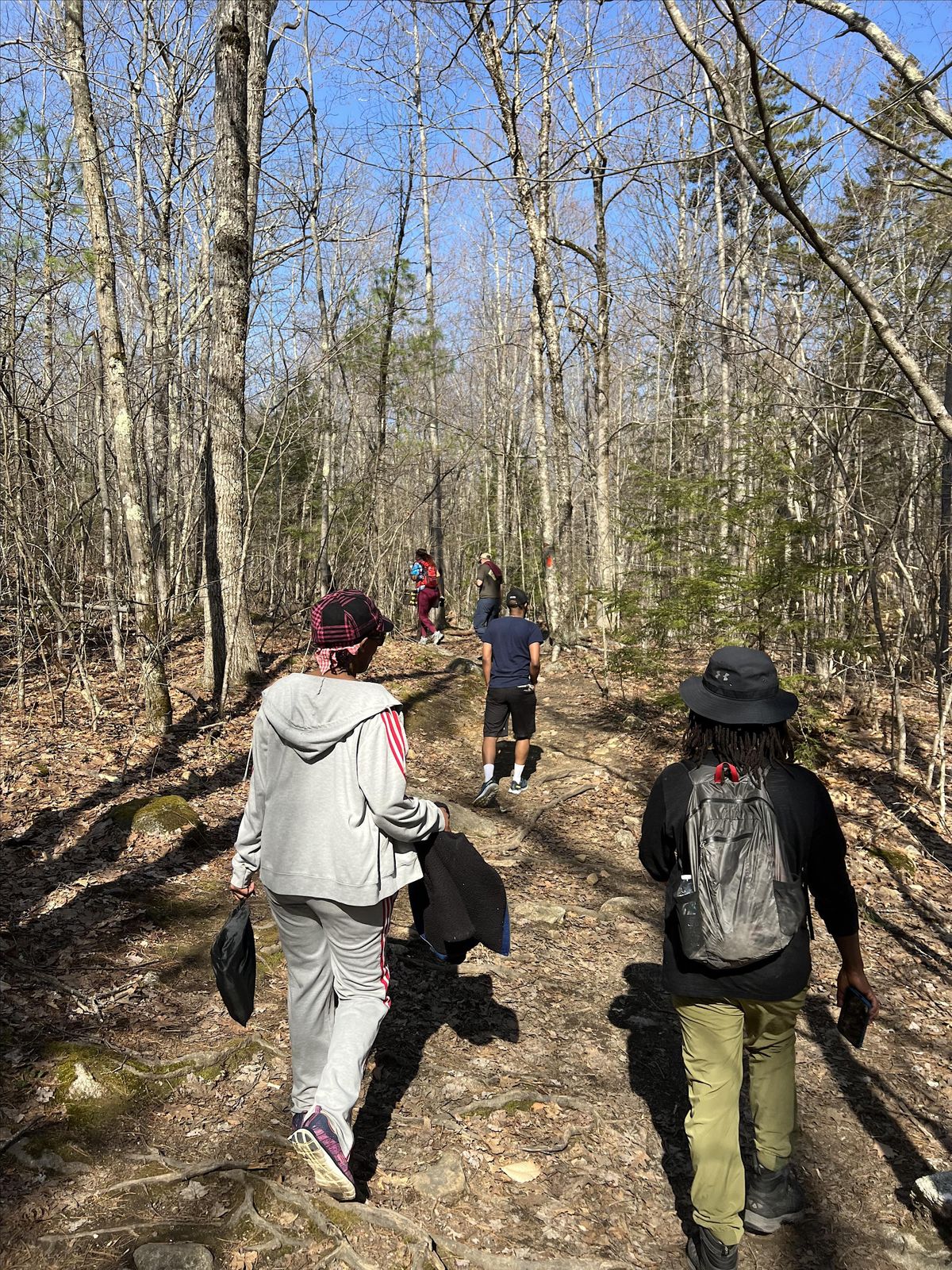 Maine Afro Hikers, White Horse Ledge, Hale's Location, 13 May 2023
